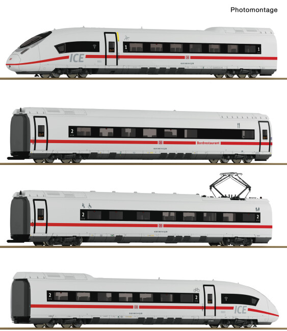 Roco 7720017 4-tlg. Set: Elektrotriebzug ICE 3neo (BR 408), DB AG, AC mit Sound