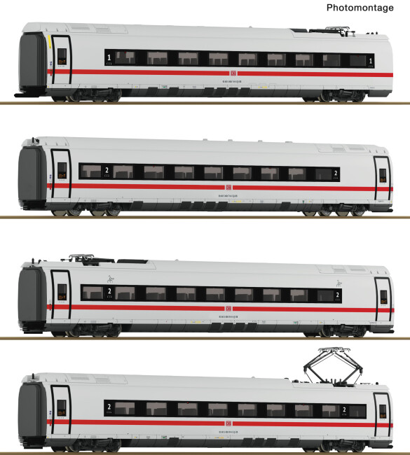 Roco 7700018 4-tlg. Set: Zwischenwagen ICE 3neo (BR 408), DB AG, analog