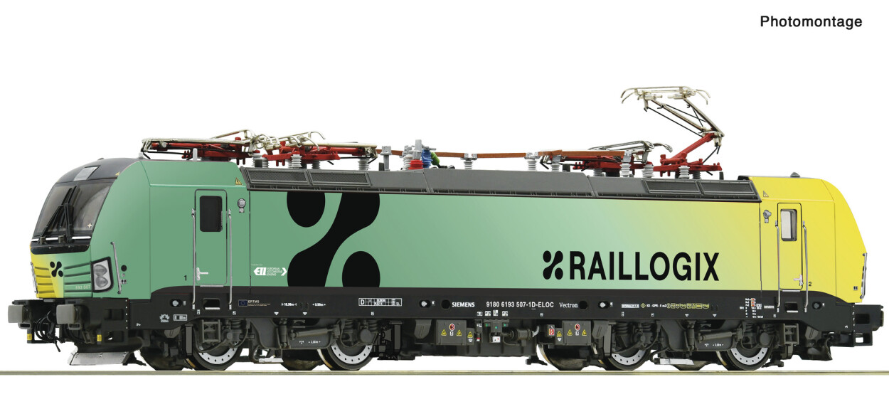 Roco 7520137 Elektrolokomotive 193 507-1, Raillogix, AC mit Sound