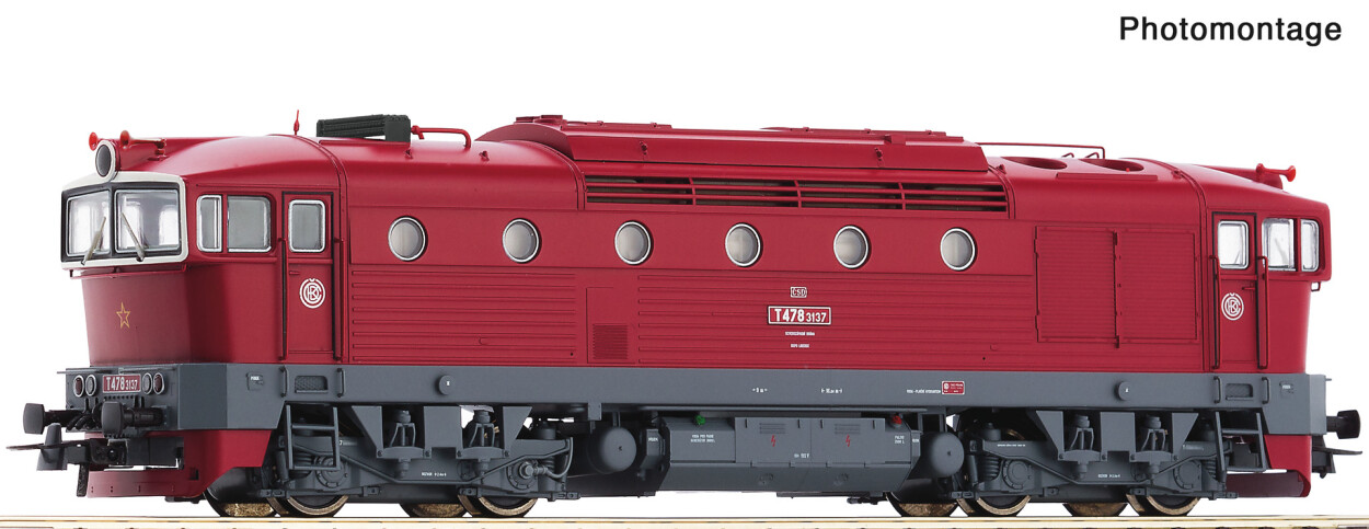 Roco 7300071 Diesellokomotive T 478.3137, CSD, analog