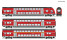 Roco 6210144 3-tlg. Set: Doppelstockwagen, DB AG