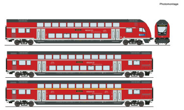 Roco 6220144 3-tlg. Set: Doppelstockwagen, DB AG