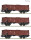 Roco 6600115 3-tlg. Set: Offene G&uuml;terwagen, DR