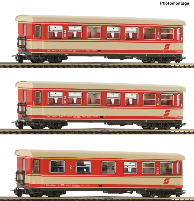 Roco 6240004 3-tlg. Set: Personenwagen, ÖBB