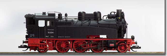 Beckmann 1010 601 Dampflokomotive 75 524 DR Ep.3 analog