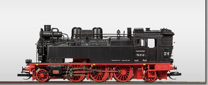 Beckmann 1010 607 Dampflokomotive 75 515 DR Ep.3 Museumslok Chemnitz-Hilbersdorf analog