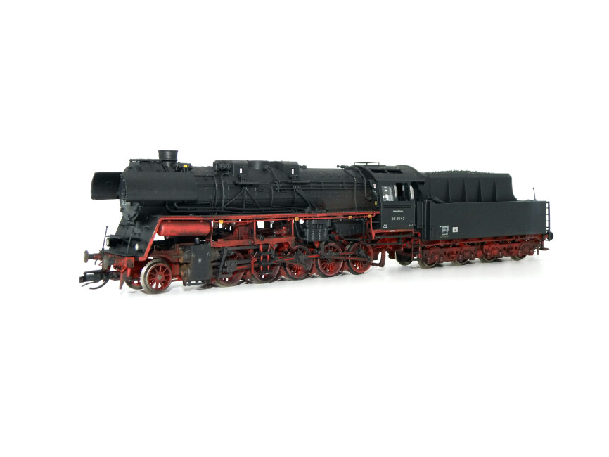 Saxonia 120128-GA Dampflok BR58 3045 gealtert, T28-Tender, DR III