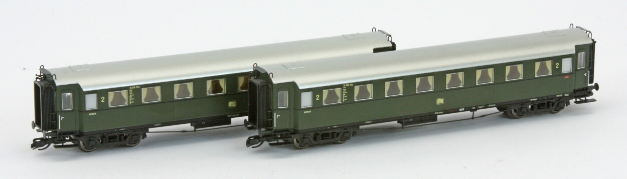Saxonia 120187 2er Set Personenwagen C4Ü Sa 07 m. Beleuchtung, DB Ep.III
