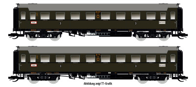 Saxonia 87177 2er Set Personenwagen C4&Uuml; Sa 07, DRG...