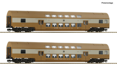 Roco 6280026 2-tlg. Set 2: Doppelstockwagen, DR Ep. 4