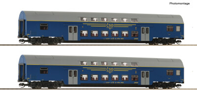 Roco 6280027 2-tlg. Set: Doppelstockwagen, CSD Ep. 4