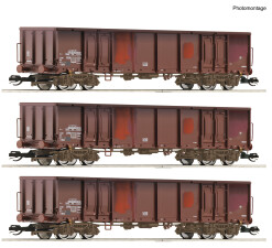 Roco 6680017 3-tlg. Set: Offene G&uuml;terwagen, DR Ep. 4