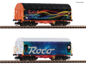 Roco 6680022 2-tlg. Set: Schiebeplanenwagen Ep. 6