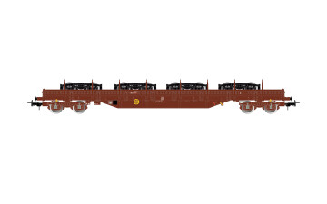 Jouef HJ6308 SNCF, 4-achs. Flachwagen Typ Res, beladen...