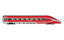 Arnold HN2619D FS Trenitalia, 4-tlg. Grundset des Hochgeschwindigkeitszugs &bdquo;Frecciarossa 1000&ldquo;, in neuer Farbgebung, Ep. VI, mit DCC-Decoder