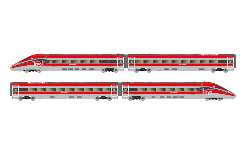 Arnold HN2622D Iryo, 4-tlg. Grundset des Hochgeschwindigkeitszugs „Frecciarossa 1000“