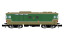 Arnold HN2654 FS, Diesellokomotive der Reihe D.445, 1. Bauserie, gr&uuml;n-braune Farbgebung mit runden Fenstern, Ep. IV-V