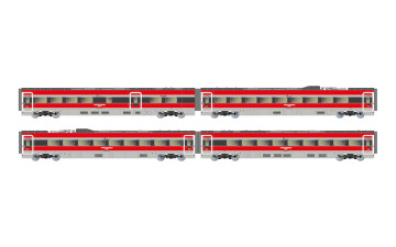 Arnold HN3512 FS Trenitalia, 4-tlg. Set Zwischenwagen des...