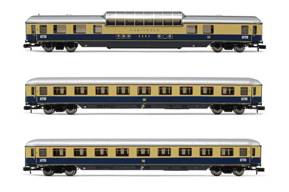 Arnold HN4313 DB 3-unit pack Rheingold consists of domecar and 2 Avmh