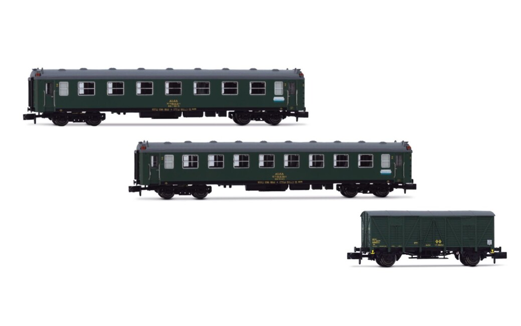 Arnold HN4480 ALSA, 3-unit pack 6000 coaches, BB1, BB + DV, olive green, ep. VI