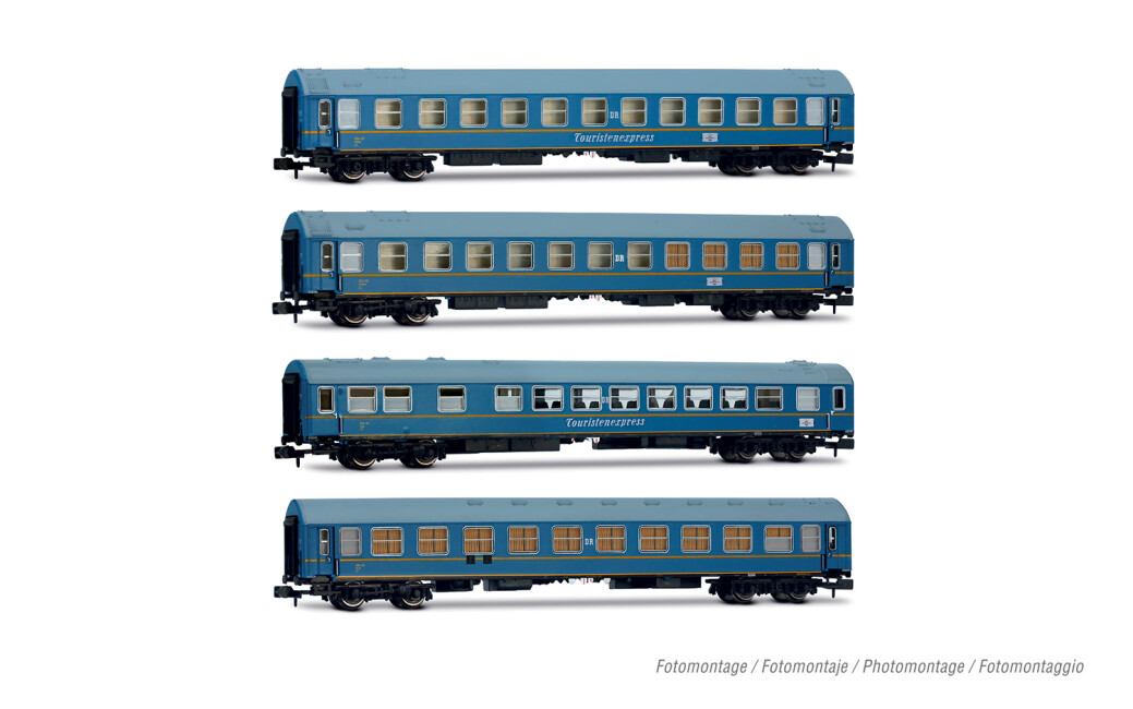 Arnold HN4481 DR, 4-tlg. Set „Tourex“, Nr. 2/2, bestehend aus 1 x WR + 1 x SD + 2 x WLAB, blaue Farbgebung, Ep. III