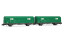 Arnold HN6703 RENFE, 2-tlg. Set JPD-Wagen &bdquo;TEM&ldquo;, gr&uuml;ne Farbgebung, Ep. V