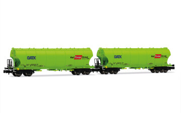 Arnold HN6707 GATX, 2-tlg. Set 4-achs. Getreidesilowagen...
