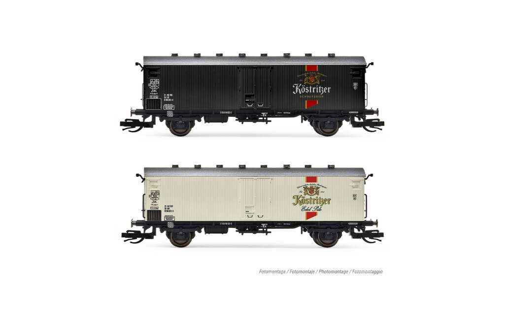 Arnold HN9755 DR, 2-tlg. Set Kühlwagen, „Köstritzer Bier“, Ep. IV