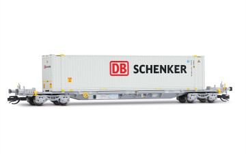 Arnold HN9761 4-achs. Containertragwagen, grau, mit...