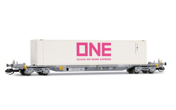 Arnold HN9762 4-achs. Containertragwagen, grau, mit...