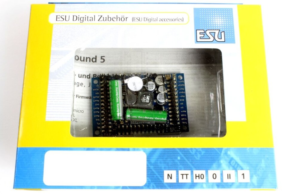 N/TT/HO] : Décodeur LokSound 5 micro DCC/MM/SX/M4, 8 broches NEM652