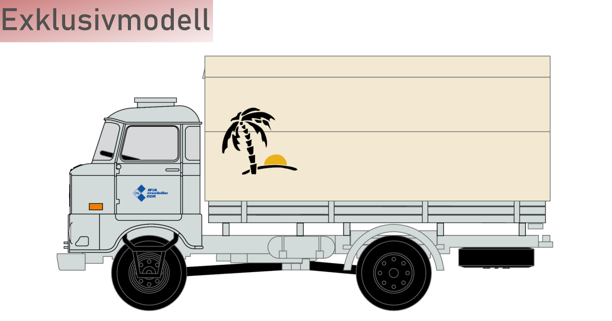 HÄDL 25064 IFA W50 LA "Safari" IFA Werbefahrzeug Exklusivmodell Nr. 6