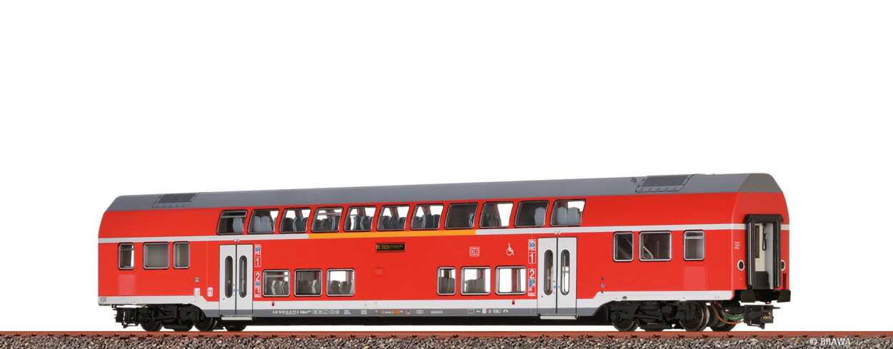 Brawa 44591 H0 TWINDEXX Vario® Doppelstock-Mittelwagen 1./2. Kl. DB AG (Nürnberg Hbf) Ep. VI DC Digital EXTRA