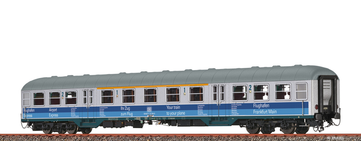 Brawa 46672 H0 Nahverkehrswagen ABnrzb704 "Flughafen Frankfurt/Main" DB Ep. IV AC LED+