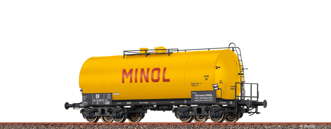 Brawa 49629 H0 Leichtbaukesselwagen Uerdingen ZZ "Minol" DR Ep. III