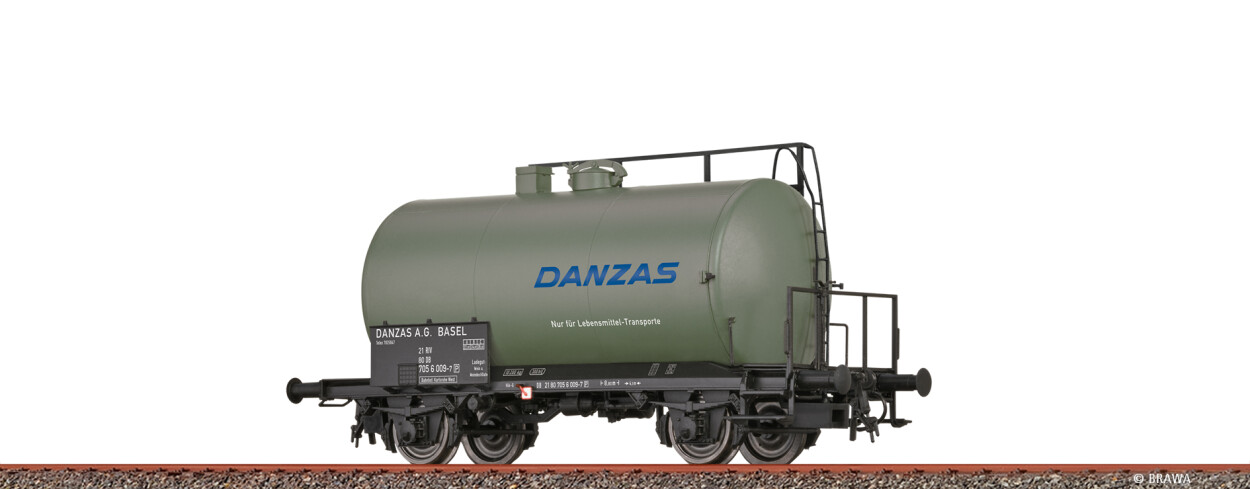 Brawa 50031 H0 Leichtbaukesselwagen Uerdingen Z [P] "Danzas" DB Ep. IV