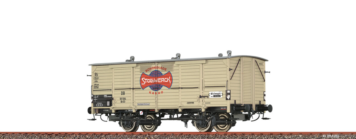 Brawa 50355 H0 Milchwagen Gh03 "Stollwerck" DB Ep. III