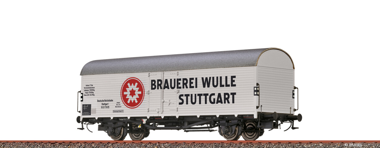 Brawa 50952 H0 Kühlwagen Tnfhs38 "Brauerei Wulle" DRG Ep. II