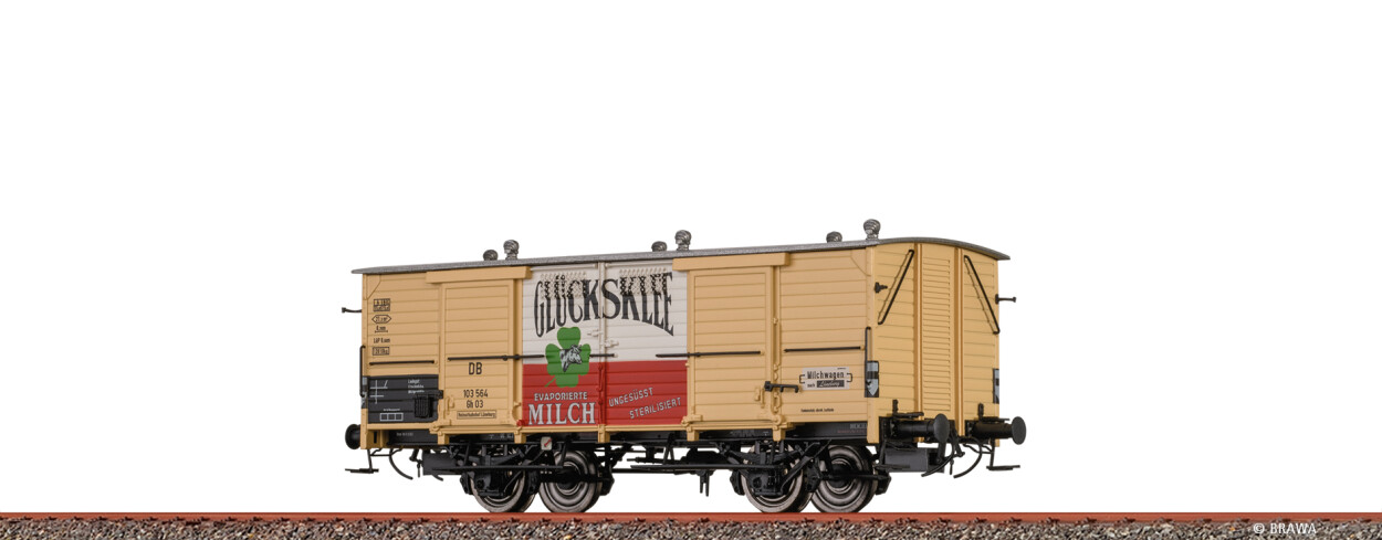 Brawa 50978 H0 Milchwagen Gh03 "Glücksklee" DB Ep. III
