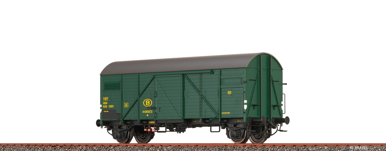 Brawa 51183 H0 Gedeckter Güterwagen Gmhs SNCB Ep. III