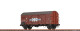 Brawa 51185 H0 Gedeckter G&uuml;terwagen Gms &quot;HO Handelsorganisation&quot; DR Ep. III
