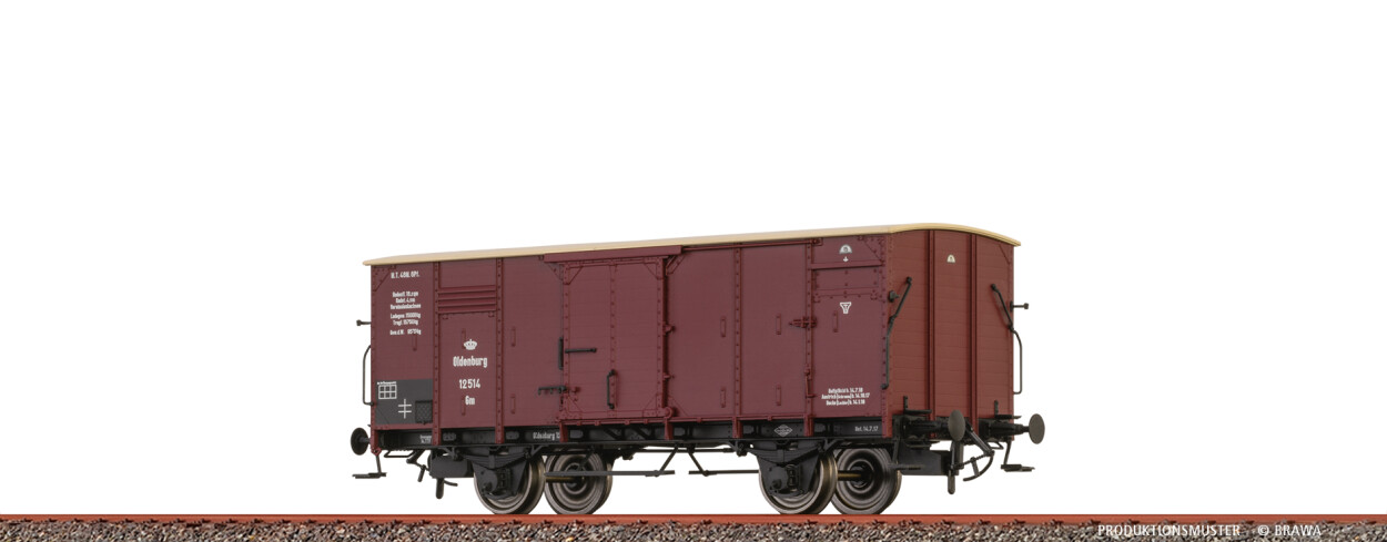 Brawa 51244 H0 Gedeckter Güterwagen Gm GOS Ep. I
