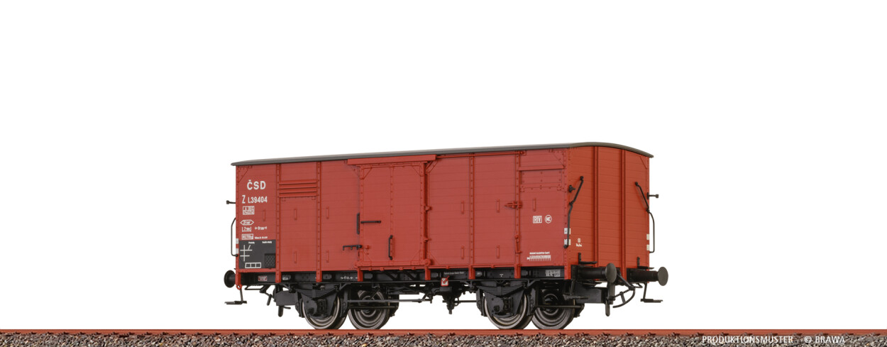 Brawa 51252 H0 Gedeckter Güterwagen Z CSD Ep. III