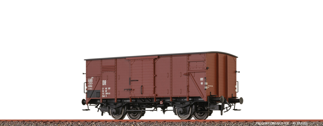 Brawa 51254 H0 Gedeckter Güterwagen (Gw) G DR Ep. IV