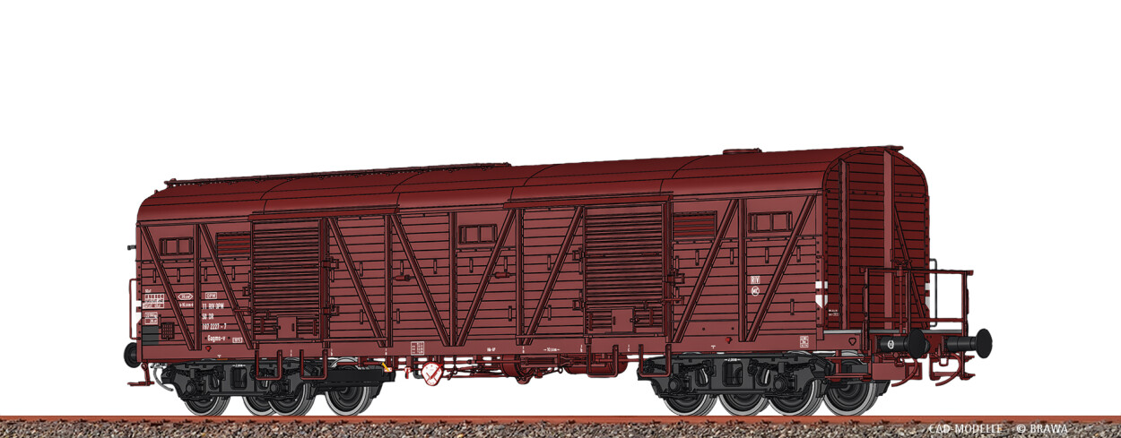 Brawa 51271 H0 Gedeckter Güterwagen Gagms-v DR Ep. IV