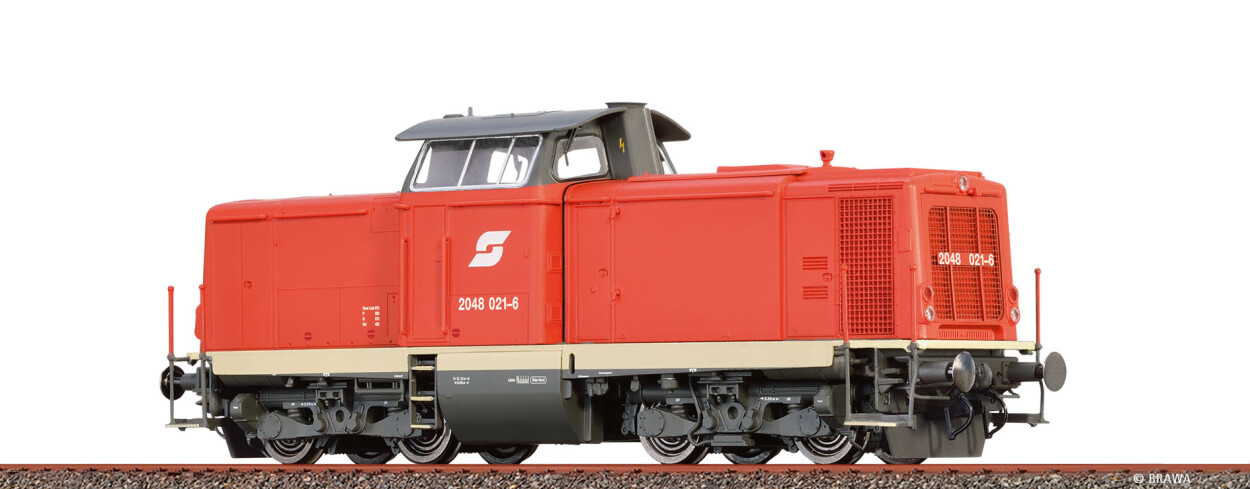 Brawa 70032 H0 Diesellok Reihe 2048 ÖBB Ep. IV, DC Analog BASIC+