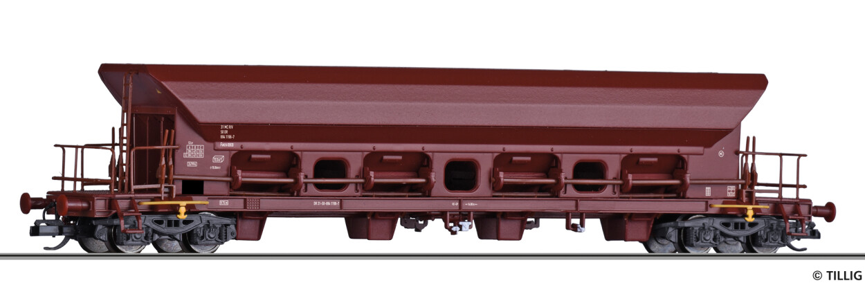 Tillig 523299 TT Selbstentladewagen Facs, 1, DR Ep.IV aus Display 502347-1