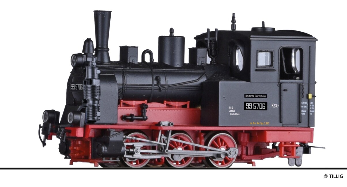 Tillig 02915 Dampflokomotive 99 5706 der DR, Ep. III