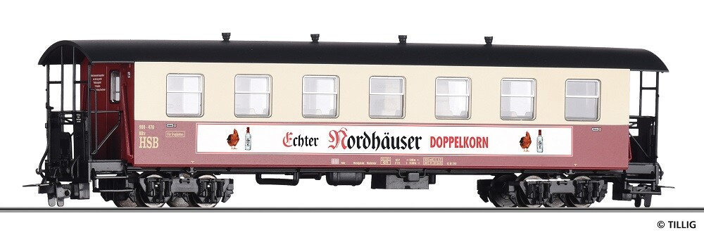 Tillig 03924 Personenwagen KB „Echter Nordhäuser Doppelkorn“ der HSB, Ep. V - Einmalauflage 2025
