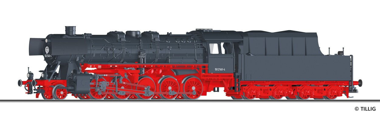 Tillig 04293 Dampflokomotive BR 50.0 der DR, Ep. IV